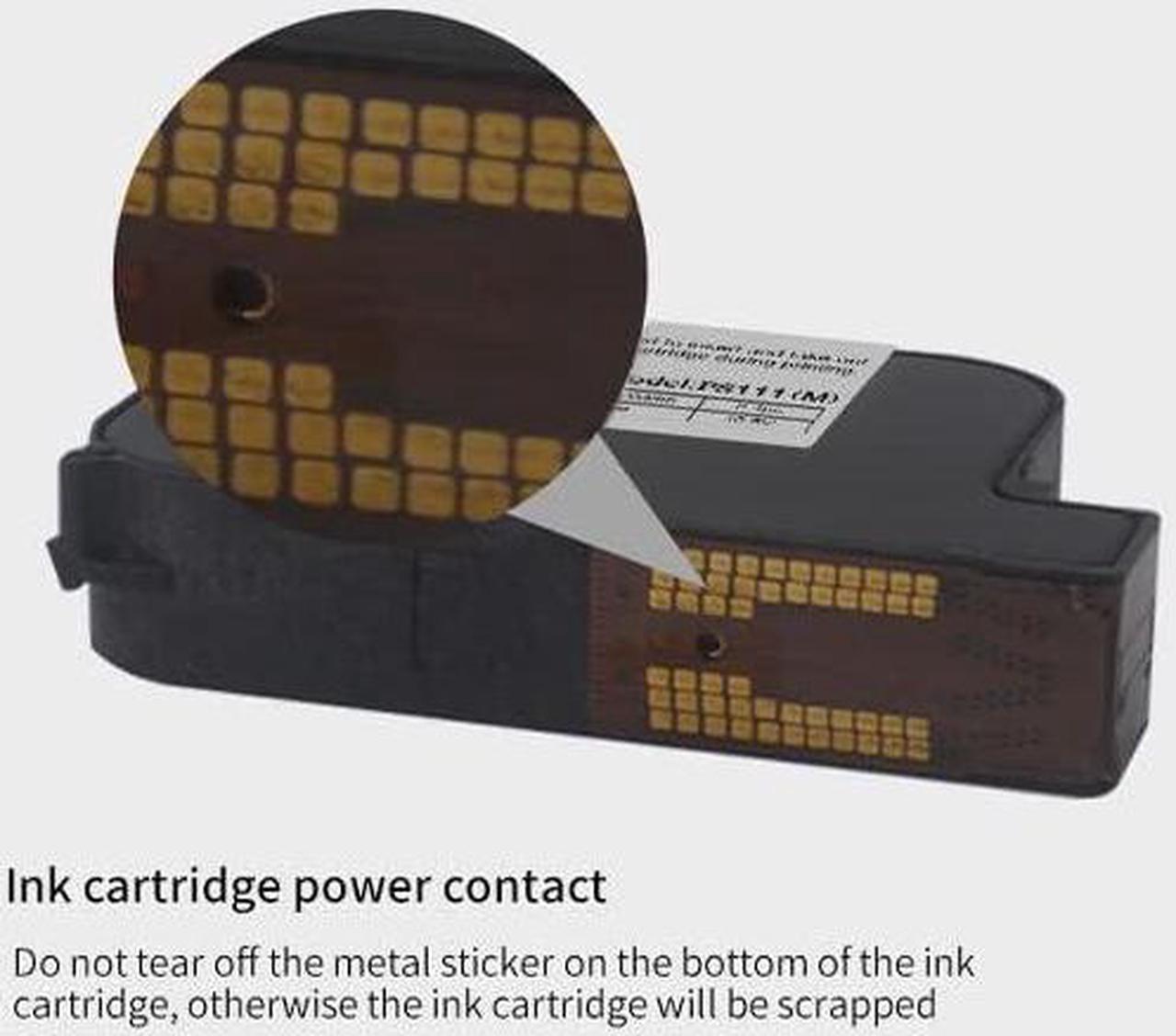 Alt view image 3 of 5 - Set of 2 Original 72ml Solvent Ink Cartridge Replacement Handheld Inkjet Printer P16-1/P50, Durable and Quick Dry, Compatible for 1inch/25.4mm Nozzle Coding Machine (White)