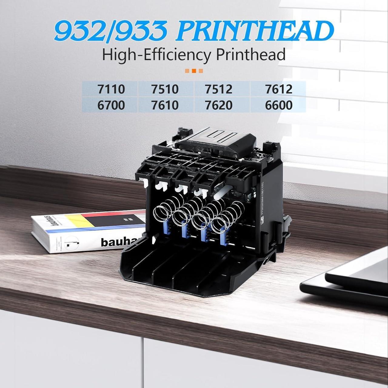 Alt view image 2 of 7 - 932/933 Printhead Compatible with HP Officejet 7110 7510 7512 7612 6700 7610 7620 6600 Series Printers, 932/933 High-Efficiency Printer Head