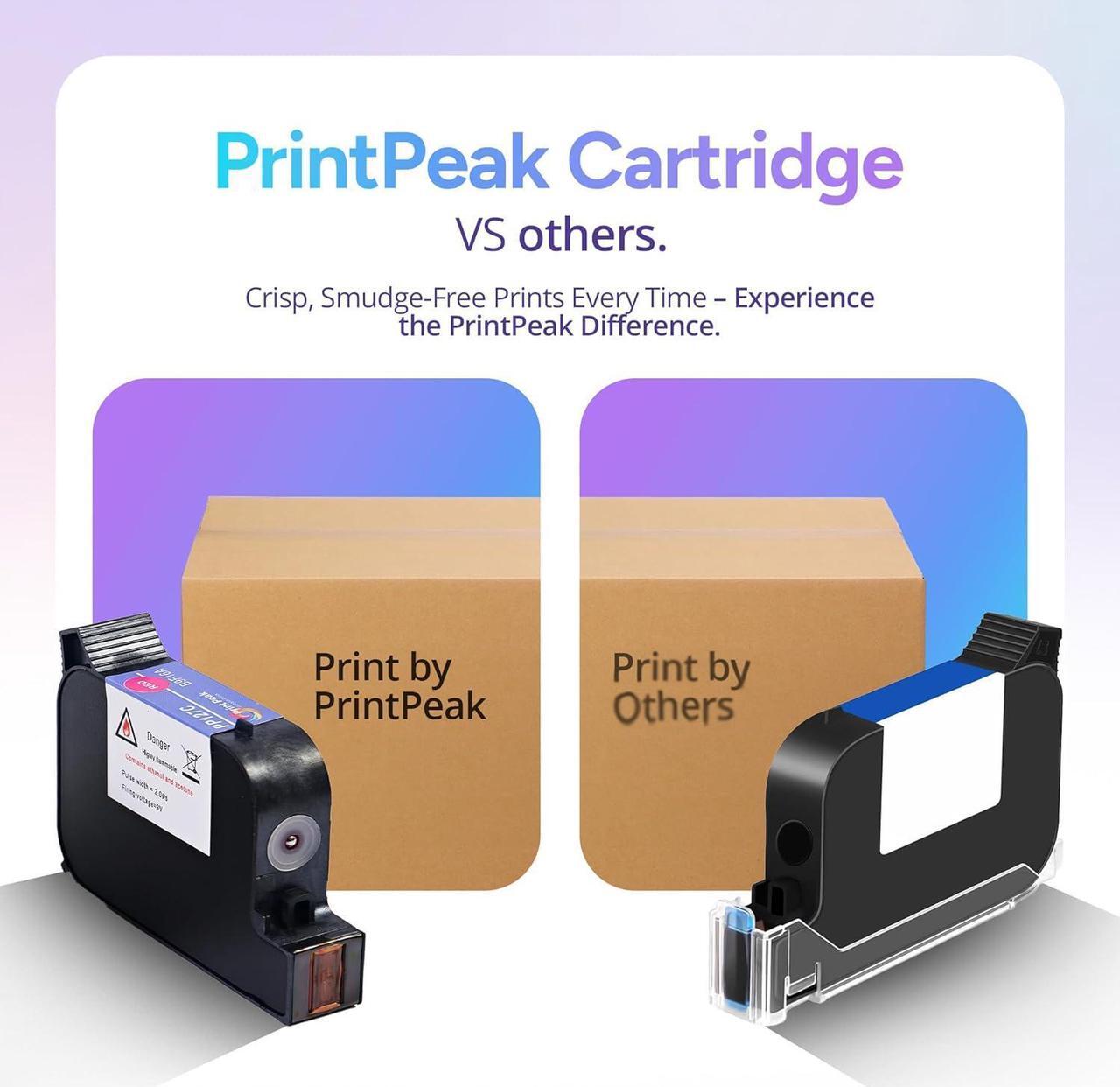 Alt view image 6 of 7 - 45ml Handheld Inkjet Printer Cartridge Replacement for 1-inch/25.4mm Models (2588 Series), Quick Dry, Water Resistant, Vibrant Color (Green)