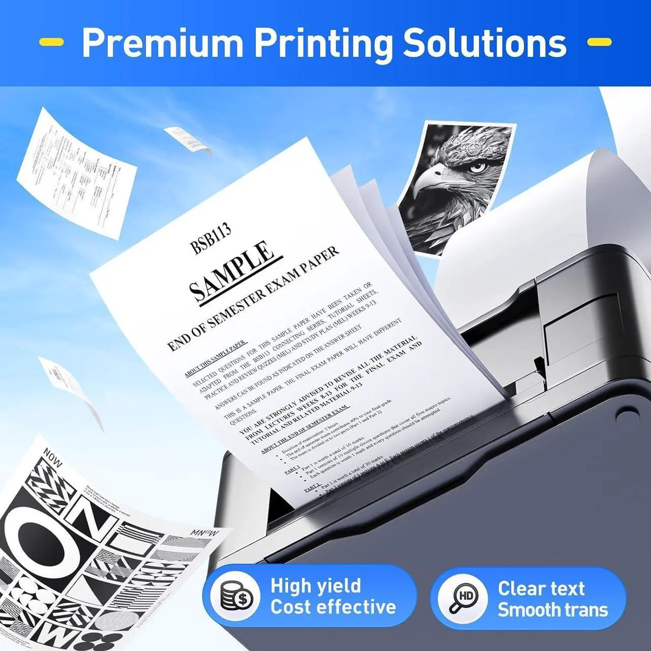 Alt view image 5 of 6 - 55B1H00 Toner Cartridge Black High Yield with Chip 15,000 Page-Yield Replacement for Lexmark MS331dn MS431dn MS431dw MX331adn MX431adw MX431adn MX432adwe MS331 MS431 MX331 MX431 Laser Printer 55b1000