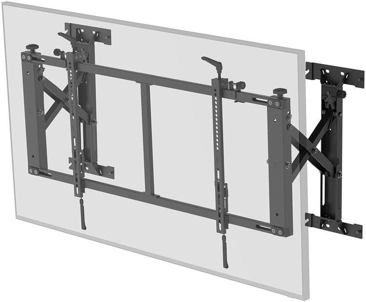 Monoprice Push-to-Pop-Out Wall Mount for 50in to 55in Screens, Max Weight 154 lbs, VESA Patterns up to 800x400 - Commercial Series