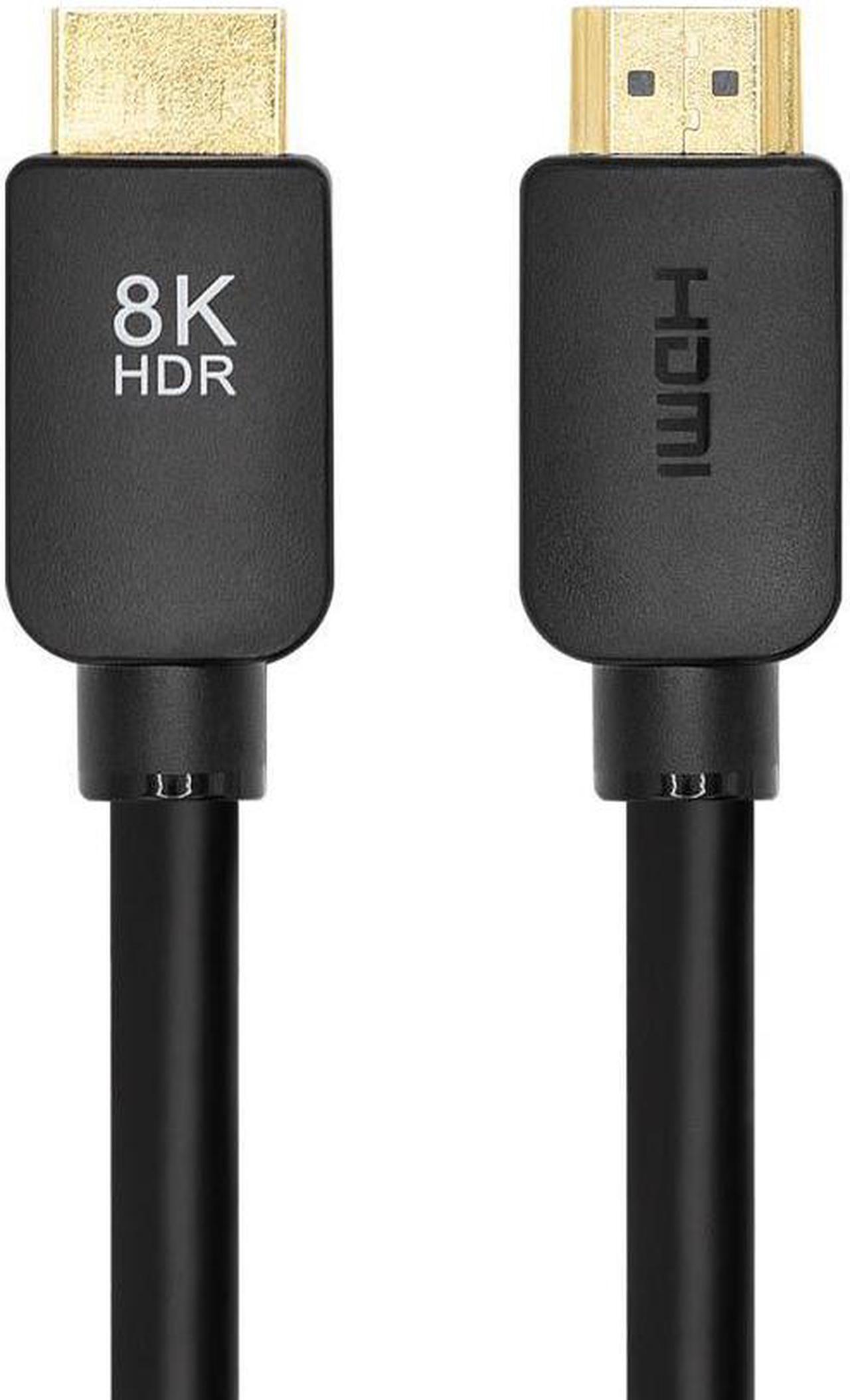 Main image of Monoprice 8K No Logo Ultra High Speed HDMI Cable - 8 Feet - Black, 48Gbps, Dynamic HDR, eARC, Compatible With PS5, Xbox Series X, and Xbox Series S
