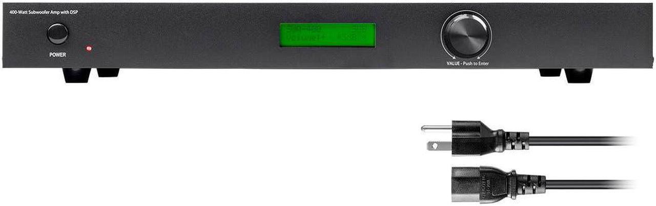 Alt view image 4 of 7 - Monoprice SWA-400 Subwoofer Amplifier - Black - 400 watt with DSP, Presets, Cool Class D Amps