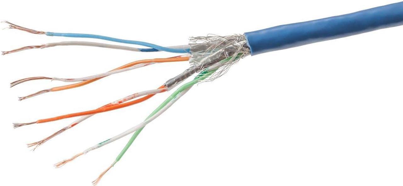 Alt view image 5 of 20 - Monoprice Cat7 Ethernet Patch Cable - 10 Feet - Blue | Network Internet Cord - Flexboot RJ45 Stranded 600Mhz S/FTP CMX Pure Bare Copper Wire 26AWG - Entegrade Series