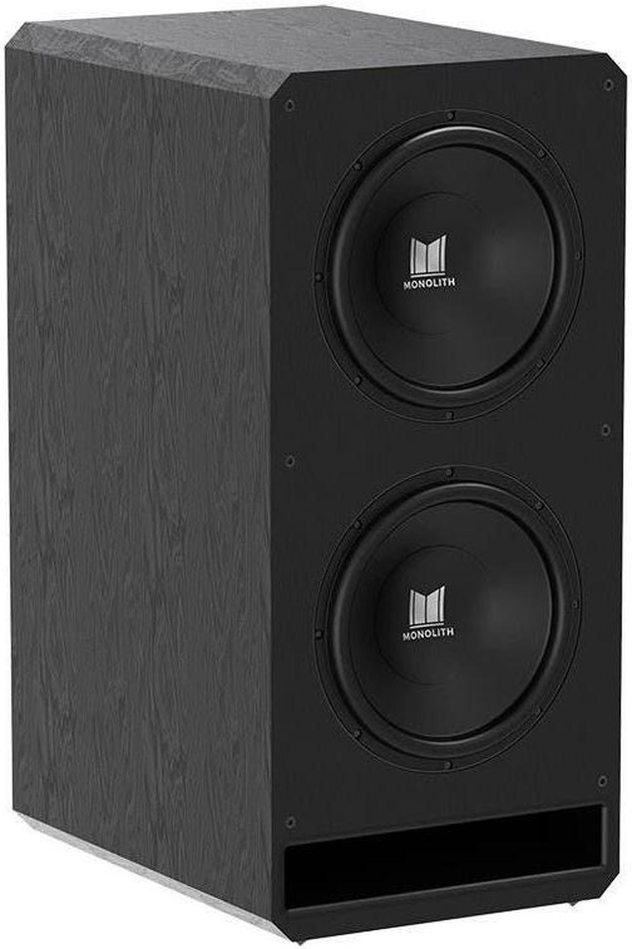 Alt view image 2 of 5 - Monoprice Monolith M-215 THX Ultra Certified Powered Subwoofer - Dual 15in, 2000-Watt Amplifier, Massive Output, Low Distortion, For Home Theater Systems