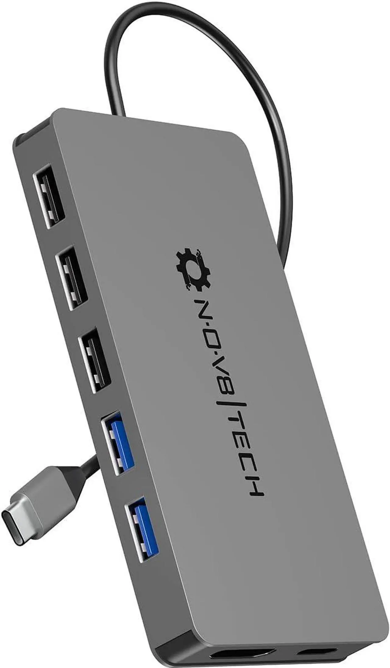 Alt view image 4 of 6 - USB C Hub, 11 in 1 USB Hub 3.0 Adapter Dongle for M1 MacBook Pro Air, Windows Laptop and Other Type C Devices, 4K HDMI, 100W USB C Dock PD, Micro SD & 2X SD, 2X USB 3.0, 3X USB 2.0