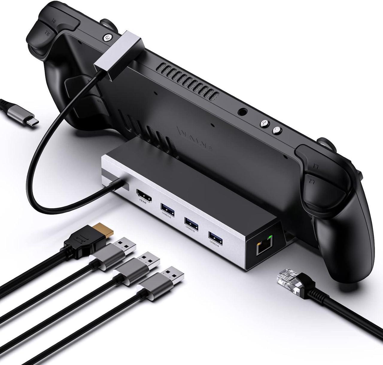 Temino 6-in-1 Type-C to 3 x USB3.0+RJ45+HDMI+PD Docking Station