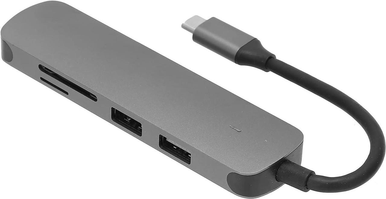 USB Hub, 3840x2160 Resolution 5 in 1 Docking Station 5Gbps for TF for Notebooks for Laptops