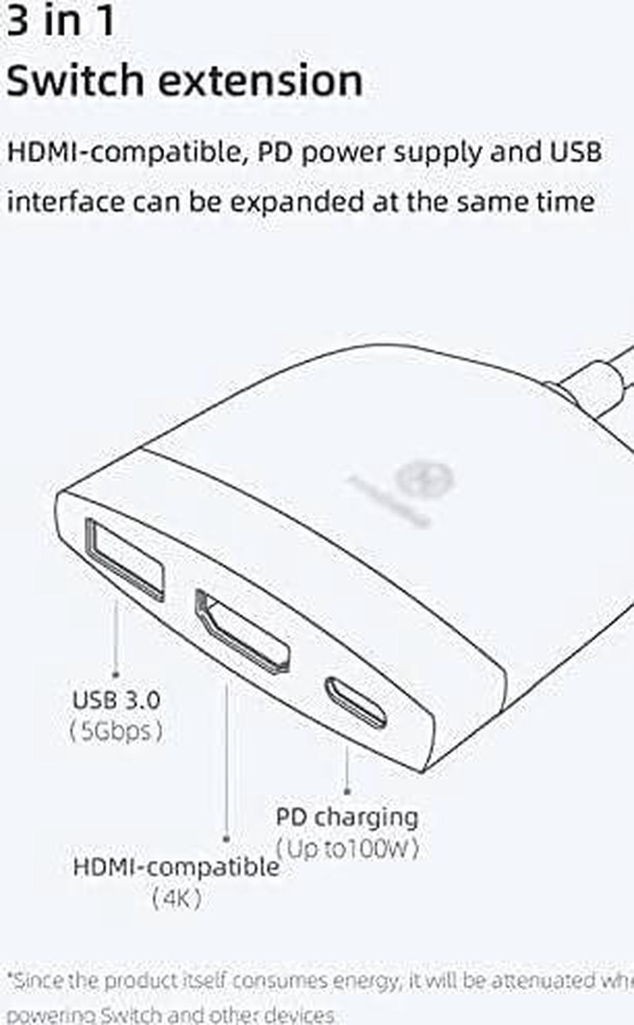 Alt view image 6 of 7 - Ultra-Slim Data USB Hub, Multi-Function Portable Docking Station USB C to 4K HDMI-Compatible USB 3.0 PD (Color : B)