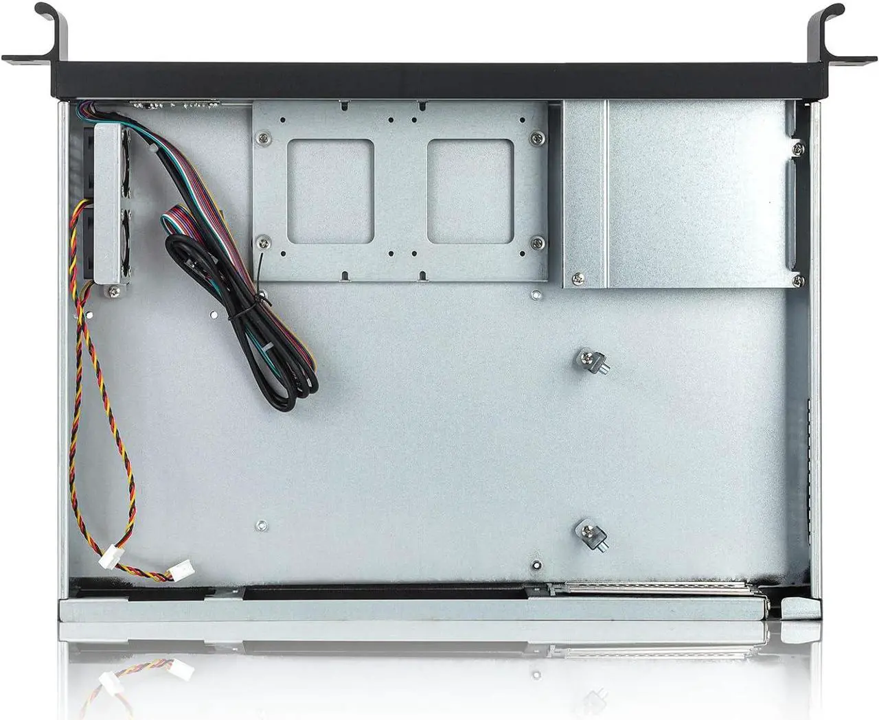 Alt view image 3 of 6 - RackChoice 1U Rackmount Server Chassis 11.8" Depth Support Mini-itx M/B only