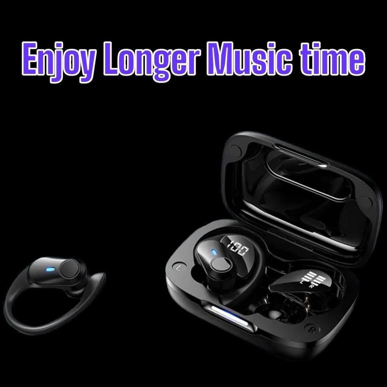 Alt view image 3 of 7 - FK Trading for Ulefone Power Armor 14 Pro Wireless Earbuds Bluetooth Headphones, Over Ear Waterproof with Microphone LED Display for Sports Running Workout - Black