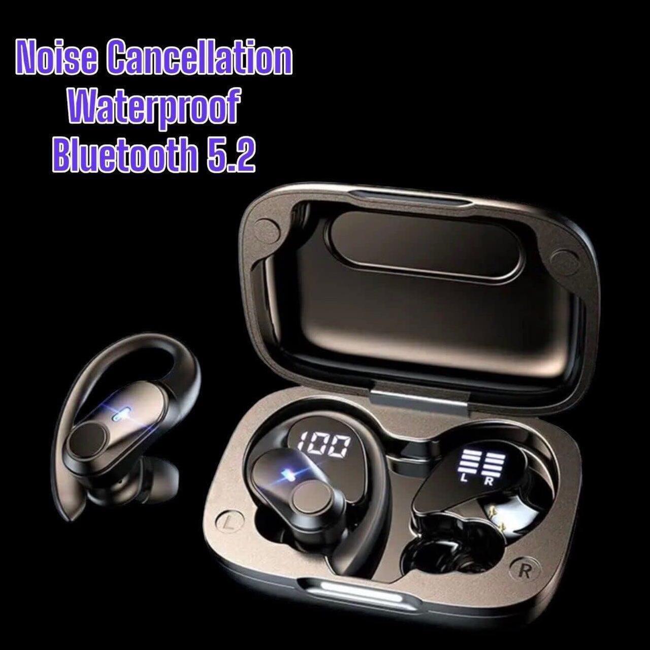 Alt view image 4 of 7 - FK Trading for Ulefone Power Armor 14 Pro Wireless Earbuds Bluetooth Headphones, Over Ear Waterproof with Microphone LED Display for Sports Running Workout - Black