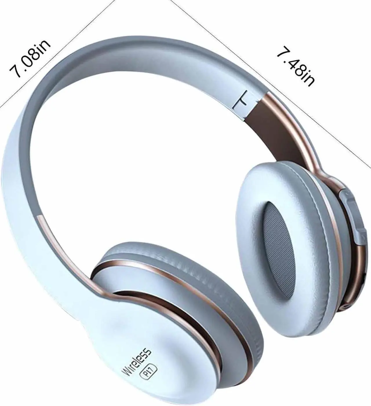 Alt view image 2 of 7 - MIANHT Wireless Headset Bluetooth Over-Ear Headphones Gaming Headset Lightweight Bluetooth 5.0 Game Sport Earphones