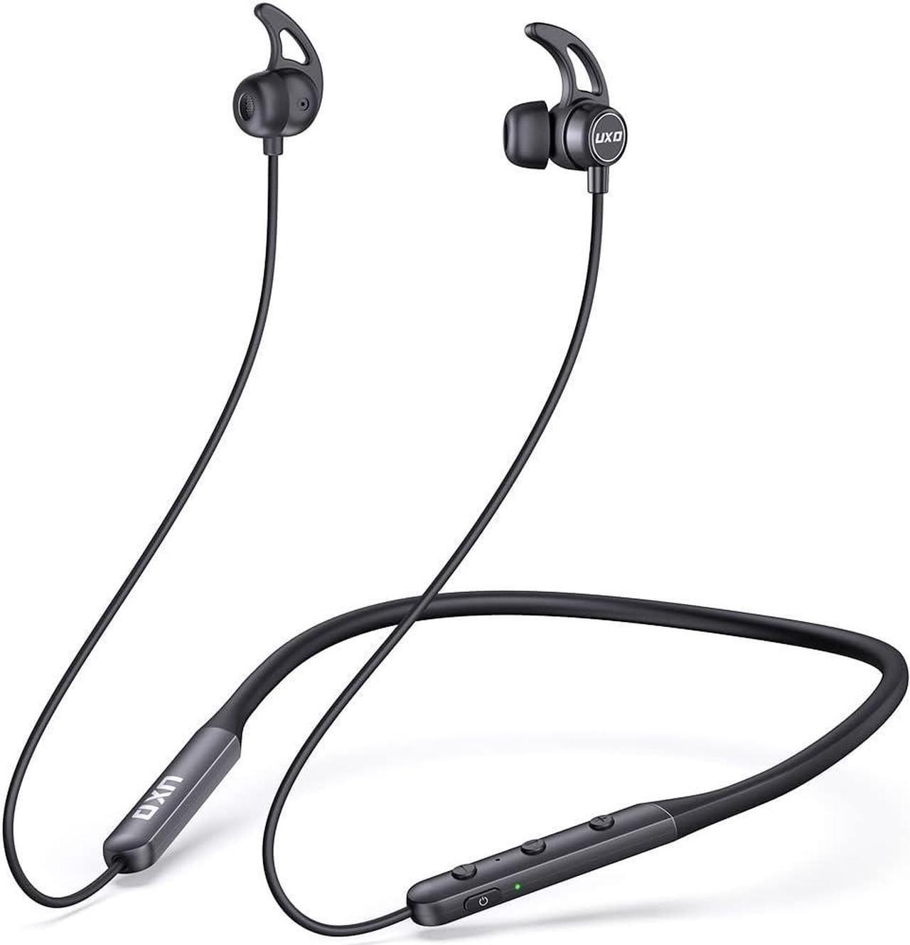 Main image of UXD Bluetooth Headphones, Wireless Headphones with Magnetic Earbuds and Microphone, IPX6 Sweatproof Bluetooth Headset, 20 Hours Playtime Earphones for Gym Running Outdoor Sports Workout