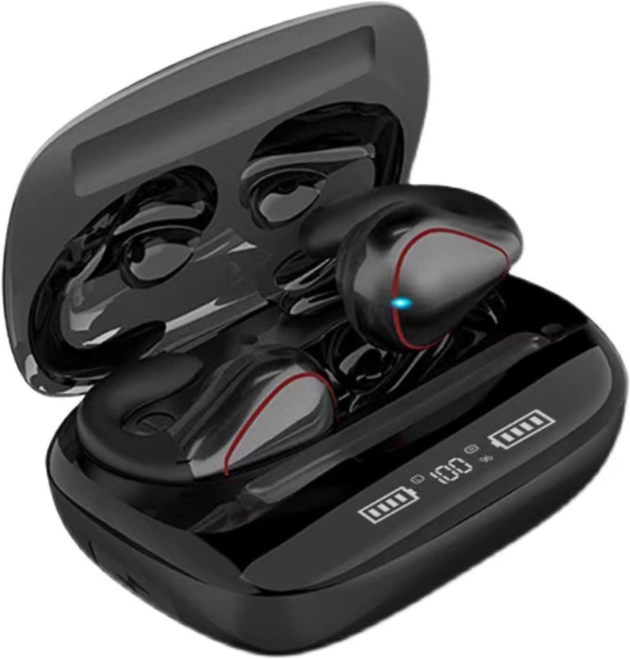 Main image of Ear Clips Ear Buds Bone Conduction Earbuds for Small Ear Canals Open Ear Earbuds Clip On Sport Wireless Earbuds with Earhooks Android iOS Windows Outer Headphones for Running Cycling Workout Black