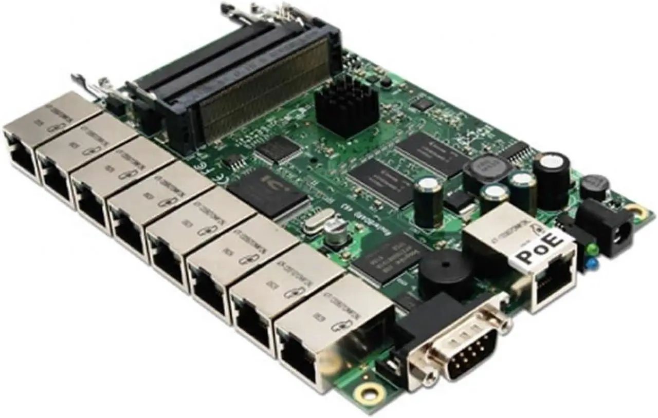 Main image of Mikrotik RB493 RouterBOARD 300MHz 64MB RAM 9LAN 3 miniPCI RouterOS L4