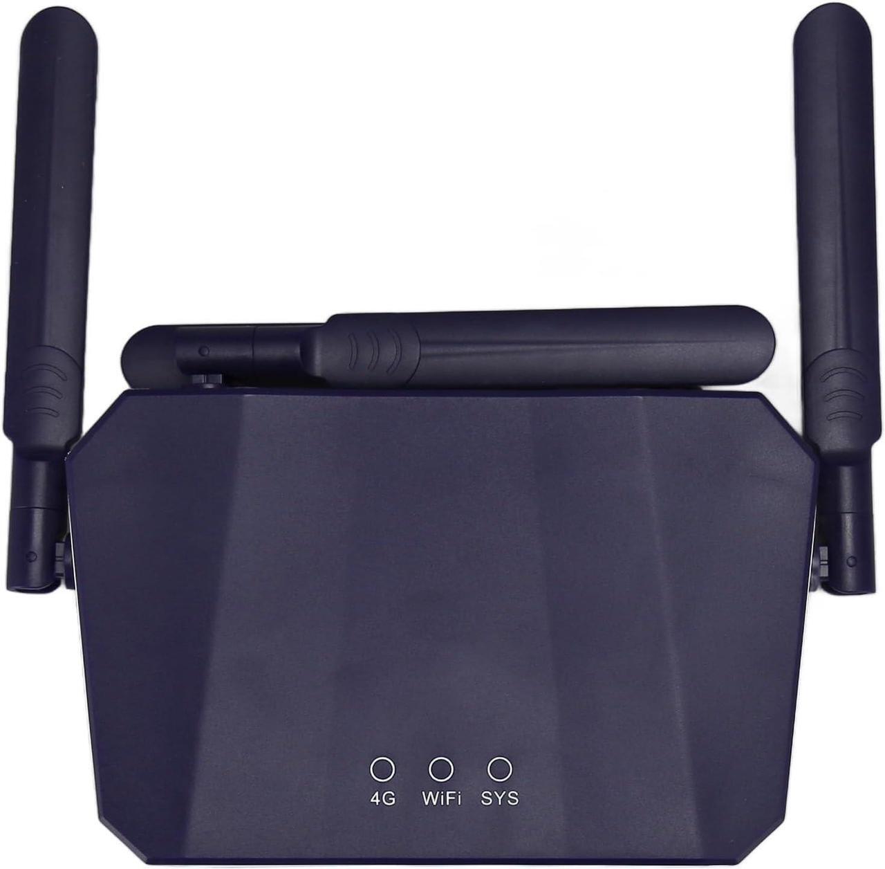 Alt view image 4 of 7 - Unlocked 4G LTE WiFi Modem Router with SIM Card Slot, 300Mbps 4G LTE Cat 4 Router, 2.4G Wireless Internet Router with 5 DBi High Gain Antennas, Supports 4G Band 1 3 5 7 8 20 28
