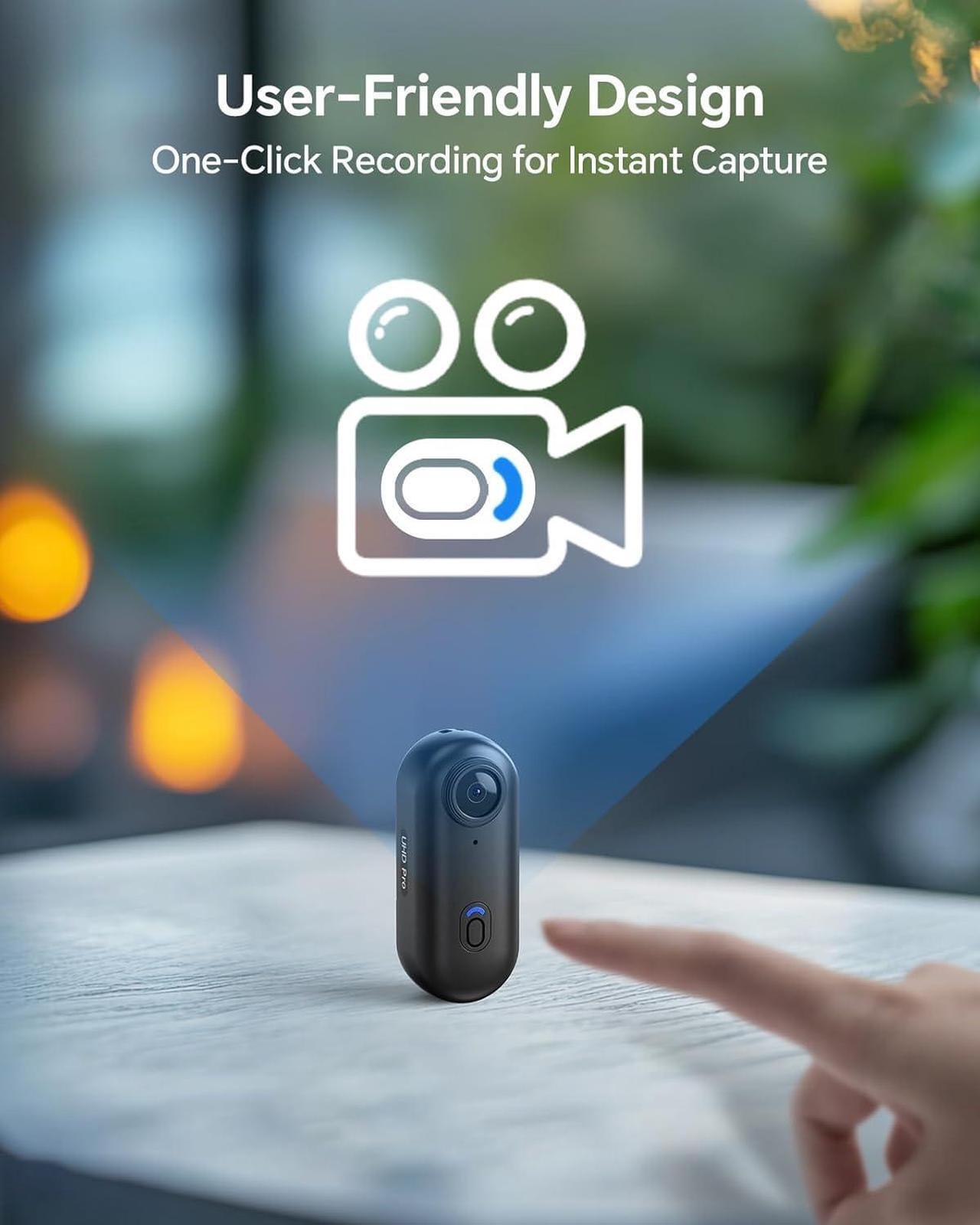 Alt view image 5 of 7 - BOBLOV W4 2K Mini Body Camera, Wearable 64GB Camera with 360°Rotatable Clip & Magnetic Clip and A23 64GB Body Worn Camera, 180° Rotatable Video Camera, 2200mAh Battery with 9Hours Shooting, Night Vis