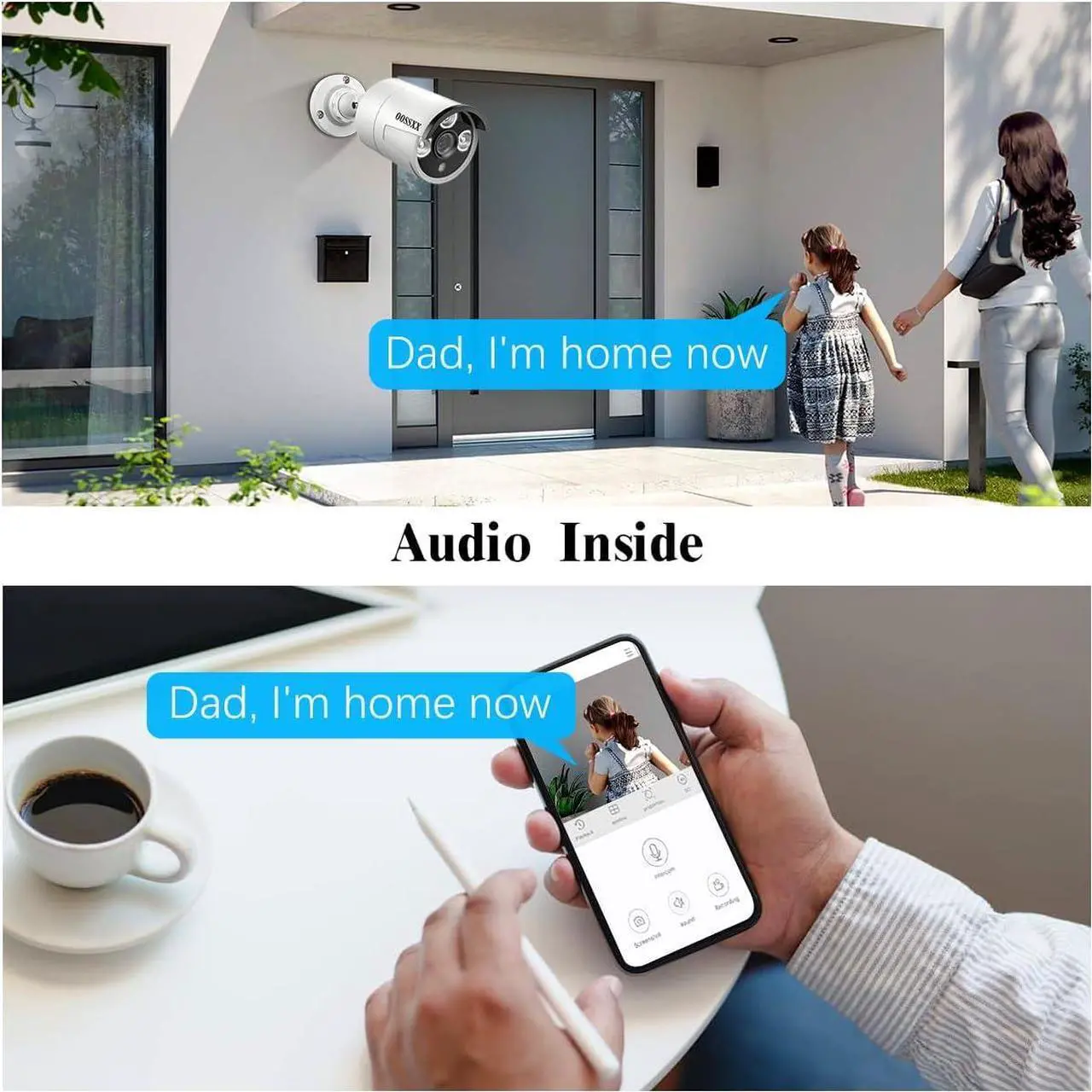 Alt view image 2 of 7 - (HD 2.7K 5.0MP with Audio) Outdoor Wired Security Camera System PoE Camera System 16CH NVR Video Surveillance Cameras Systems