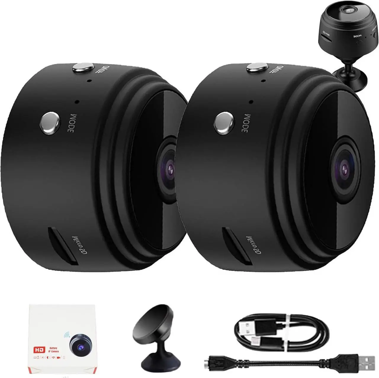 Main image of Vista Focus Magnetic Mini Security Camera, 2024 New Vistafocus Security Camera 360, Mini Camera Wireless WiFi, Mini 1080p HD Wireless Magnetic Security Camera (2pcs)