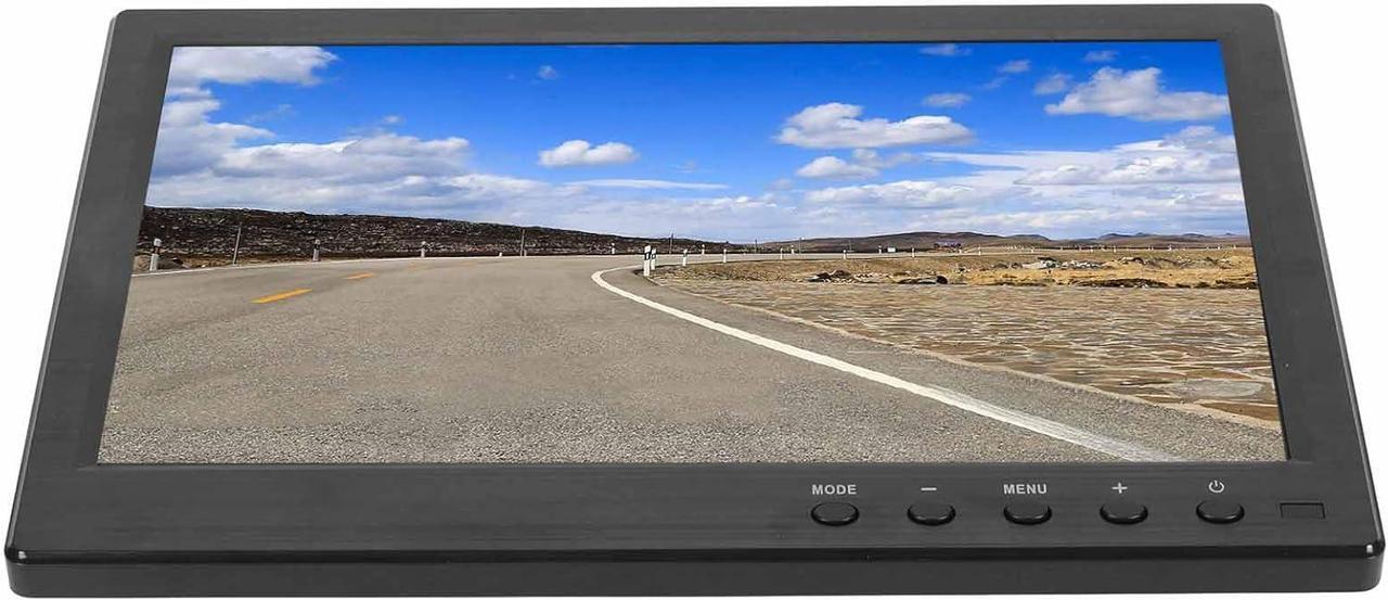 Alt view image 2 of 7 - 10.1inch HD Monitor VGA BNC AV Input, Ultra Thin Design, 1280x800 Resolution, Mini Portable for Car, CCTV and Gaming (US Plug)