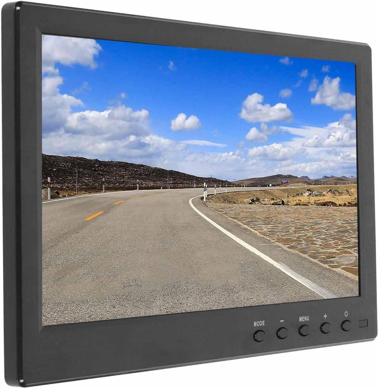 Alt view image 5 of 7 - 10.1inch HD Monitor VGA BNC AV Input, Ultra Thin Design, 1280x800 Resolution, Mini Portable for Car, CCTV and Gaming (US Plug)