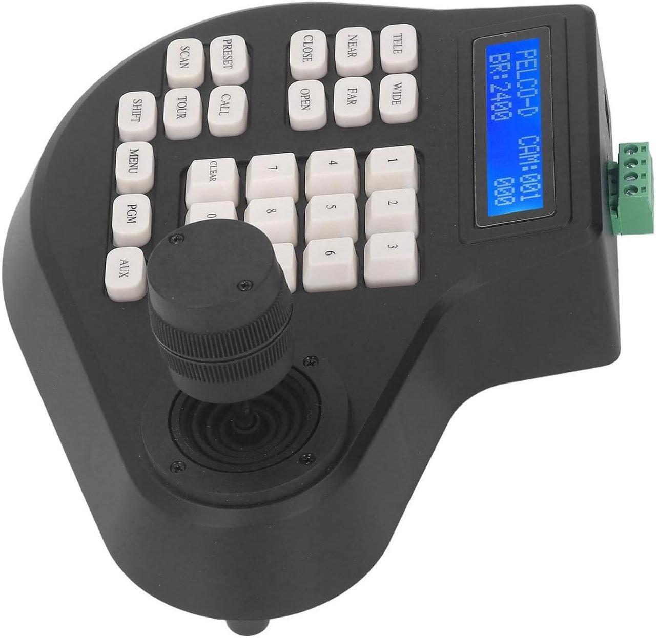 Alt view image 4 of 7 - PTZ Camera Controller, Easy Operation Simple Installation Wide Compatibility PTZ Dome Camera Keyboard LCD Display US Plug 100240V Coaxial RS485 for Safety