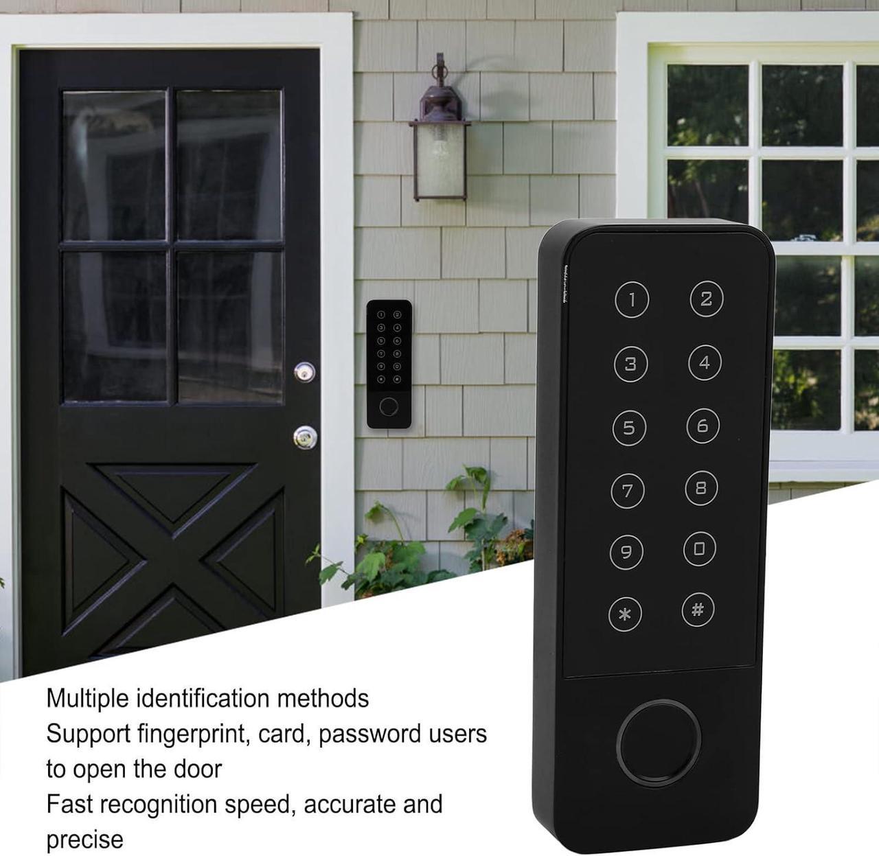 Alt view image 4 of 7 - Fingerprint Access Control Reader, Waterproof Access Card Reader Door Access Control System 2120 Users 200 Fingerprints for Appartment Offices