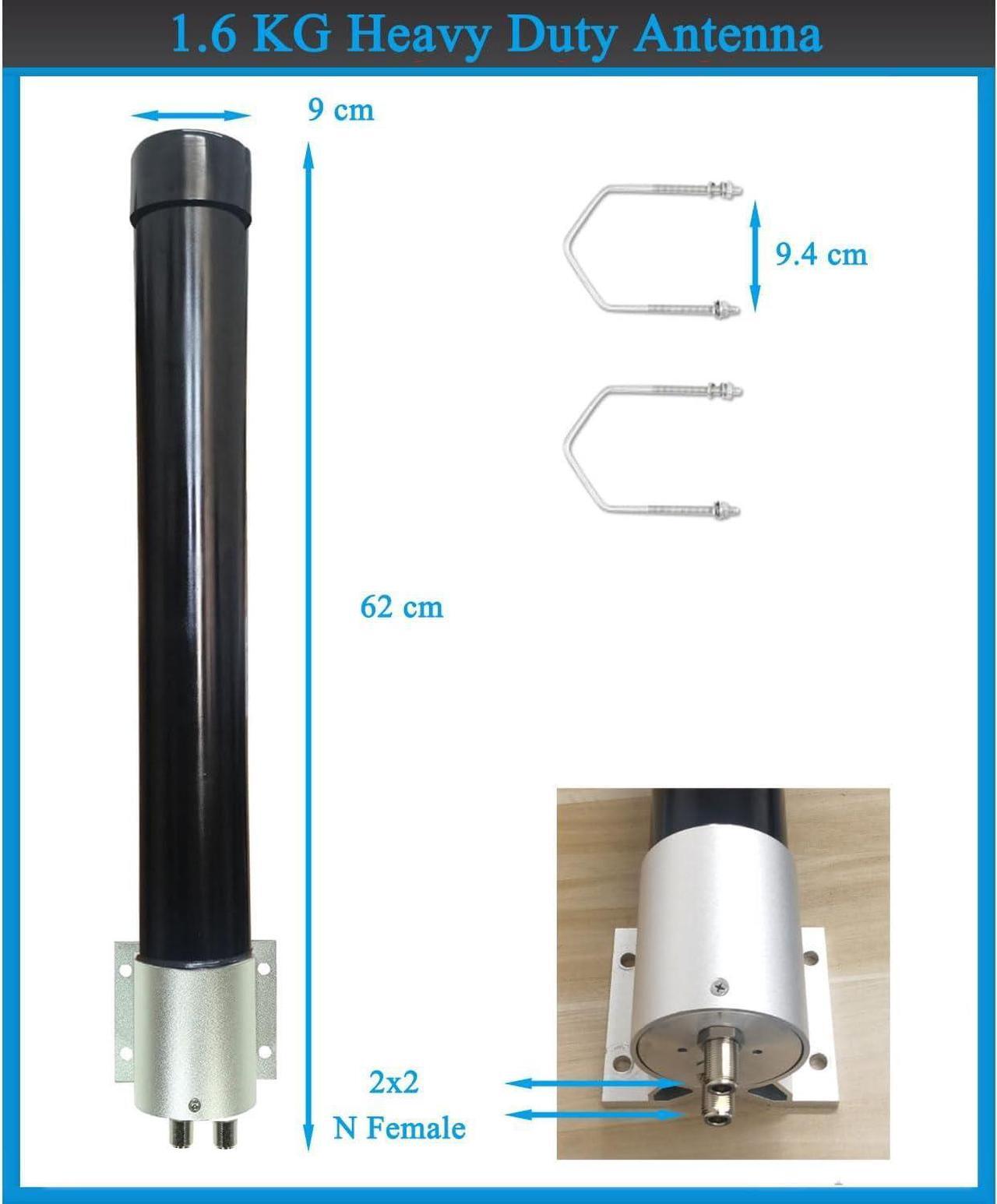 Alt view image 5 of 6 - 5G Antenna for T Mobile Home Internet, 4G LTE Cellular Antenna Omni Directional Outdoor 2x2 MIMO Antenna, with 10 Meters Cable TS-9 SMA