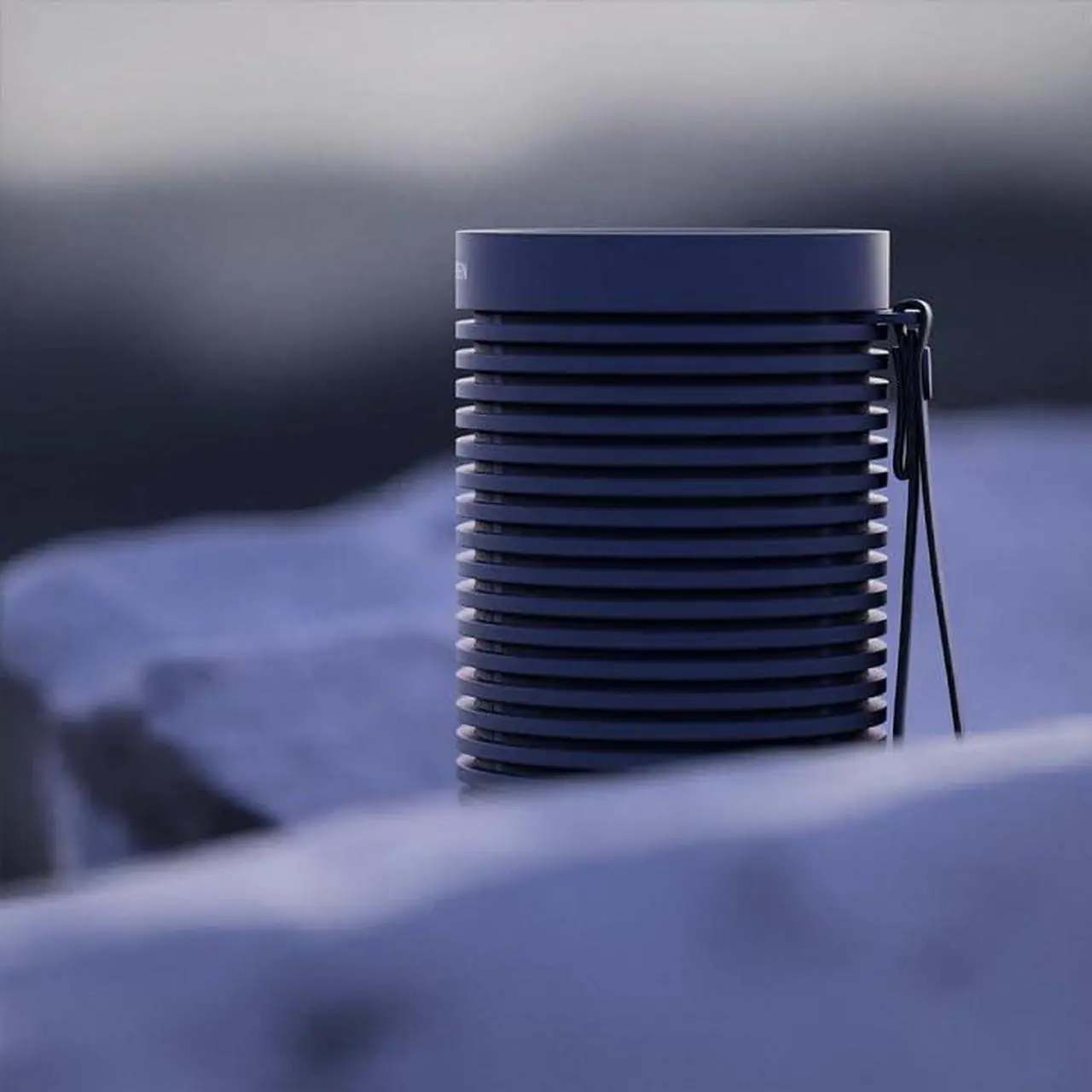 Alt view image 5 of 7 - Bang & Olufsen Beosound Explore - Wireless Portable Outdoor Bluetooth speaker, IP 67 Dustproof and Waterproof, Navy
