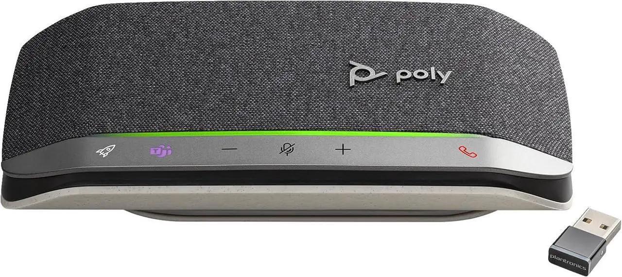 Main image of POLY - Sync 20+ USB-A Personal Bluetooth Smart Speakerphone (Plantronics) - Connect to Smartphones via Bluetooth-PC/Mac via - BT600 Dongle -Works with Teams (Certified), Zoom & More,Black