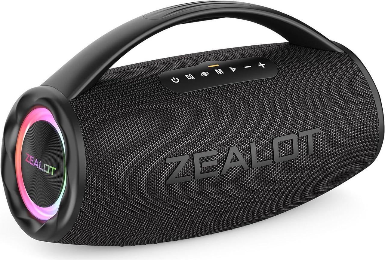 Main image of ZEALOT Bluetooth Speaker, 80W Portable Speaker Loud with Booming Bass, DSP, IP67 Waterproof Outdoor Speaker, Wireless, PowerBank, Bluetooth 5.2, Large Bluetooth Speaker for Camping, Beach, Gift