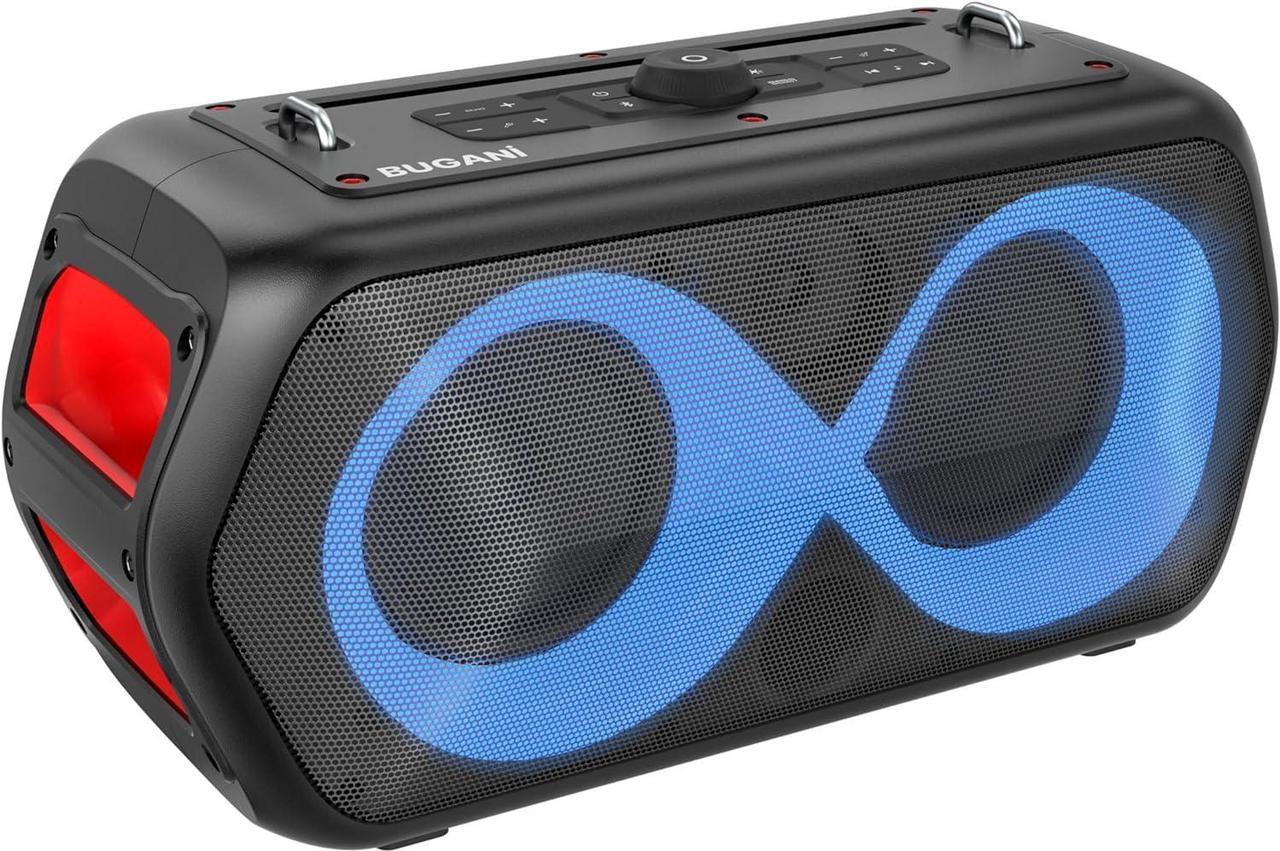 Main image of BUGANI Bluetooth Speaker,120W Peak High Power Outdoor Speakers Loud Party Speaker Large Portable Waterproof Bluetooth Speakers with 7 Lighting Effects, Subwoofer/Deep Bass/DSP/Stereo Pairing/EQ/32H
