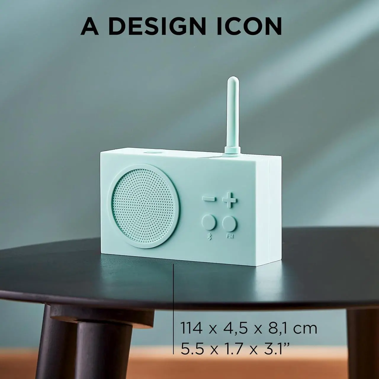 Alt view image 2 of 7 - Lexon TYKHO 3 Wireless Bluetooth Speaker and FM Radio, Splashproof and Rechargeable - Khaki