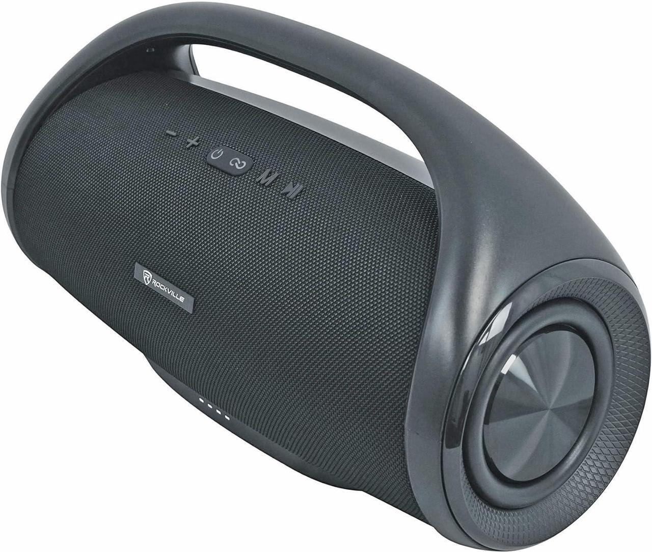 Main image of Rockville Canon-XXL Portable Bluetooth Speaker, Deep Bass, 60W, TWS, 24hr Battery, Water Resistant, EQ, SD/USB, AUX, Perfect for Parties, Outdoor Use