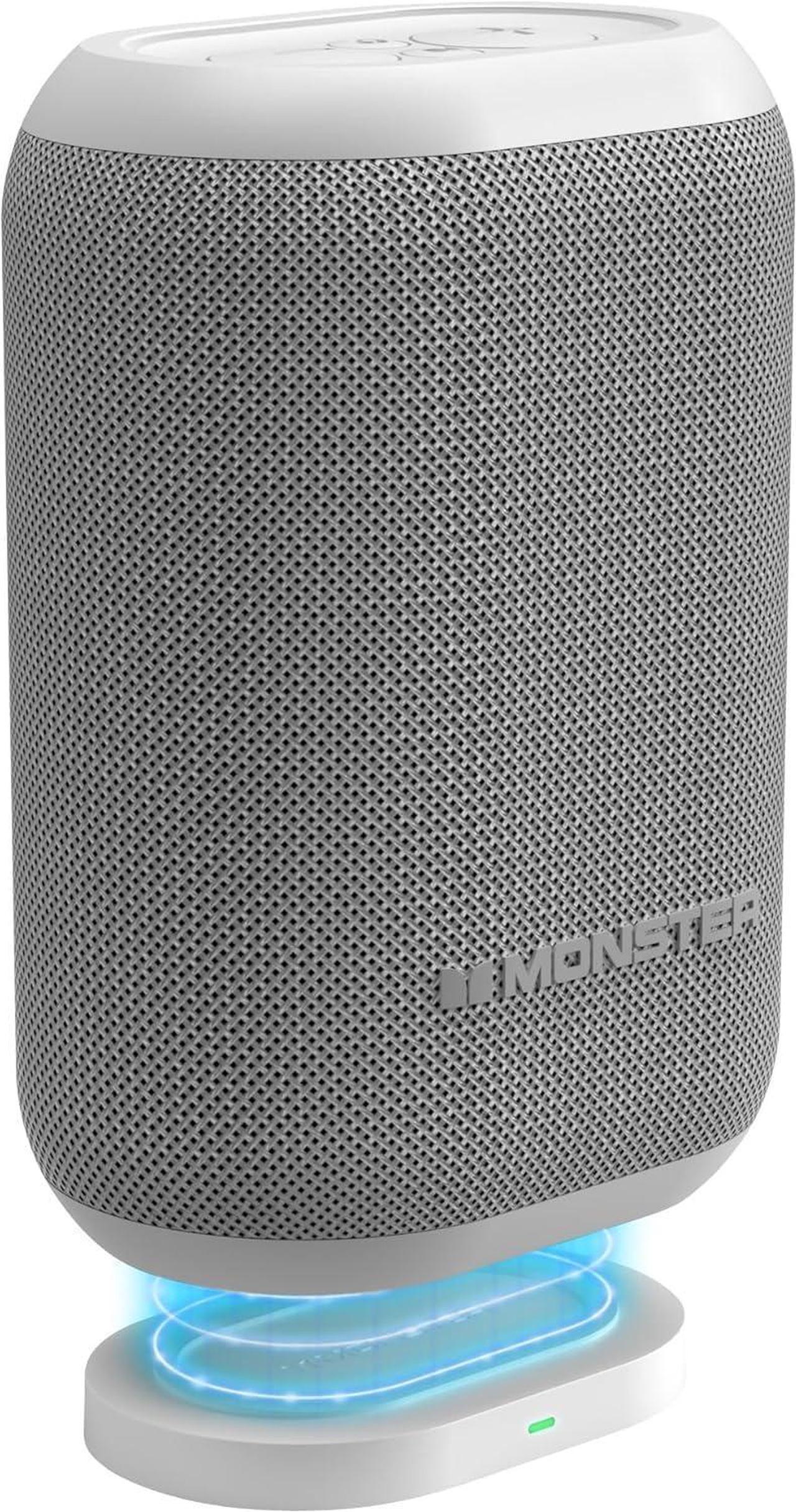Main image of Monster DNA One Portable Bluetooth Speaker, Loud Portable Speaker with 360 Bass Sound and 10W Qi Certified Wireless Charging Pad, IP67 Waterproof- for Travel, Indoor and Outdoor Use