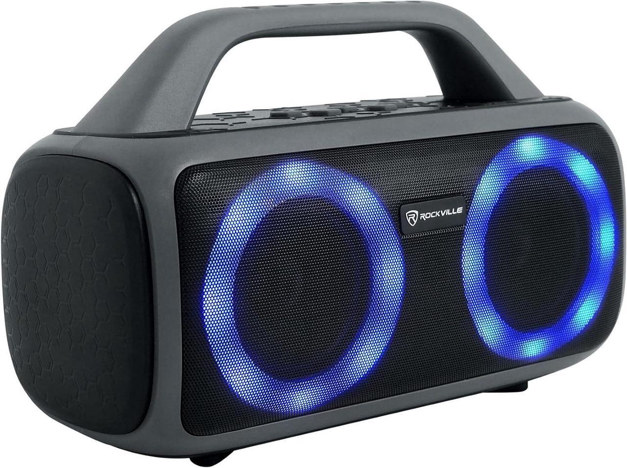 Alt view image 4 of 7 - Rockville RPB50 Large and Loud Portable Bluetooth Speaker with LED+Long Battery