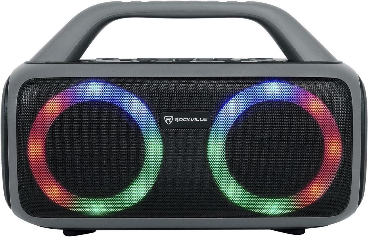 Alt view image 4 of 7 - Rockville RRB50 Large and Loud Portable Bluetooth Speaker with LED