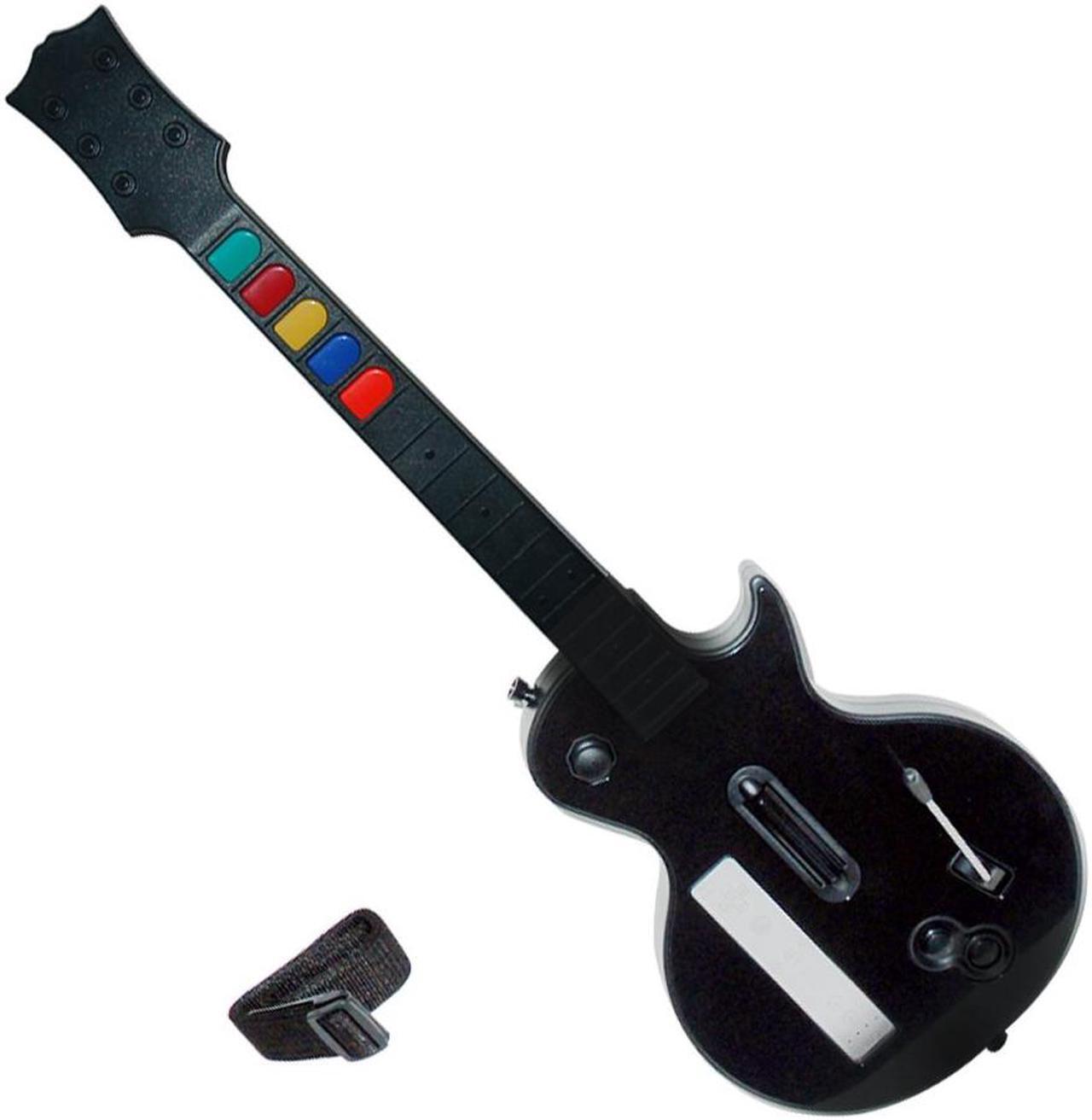 Alt view image 5 of 5 - Wireless Guitar for Wii Guitar Hero and Rock Band Games Color Black