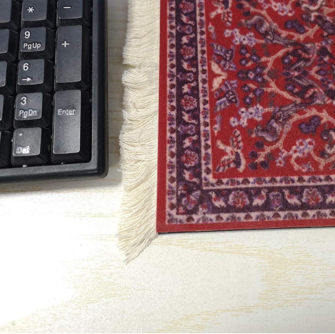 Alt view image 4 of 4 - SUPCOW Persian Style Carpet Mousepad, Durable Oriental Rug Mouse Pad