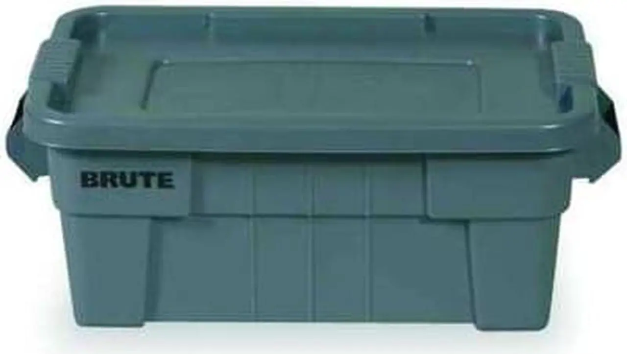 Alt view image 4 of 11 - RUBBERMAID COMMERCIAL FG9S3000GRAY Storage Tote W/ Lid, 14 gal, 27-7/8 in L,