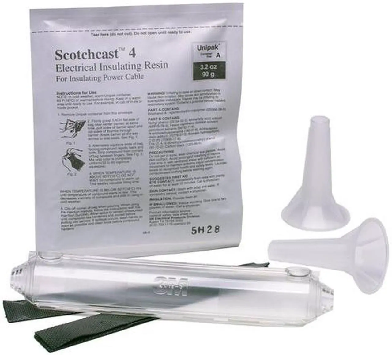 Alt view image 6 of 7 - 3M 82-A1N Resin Comp Splice Kit,10 to 2 AWG,5000V