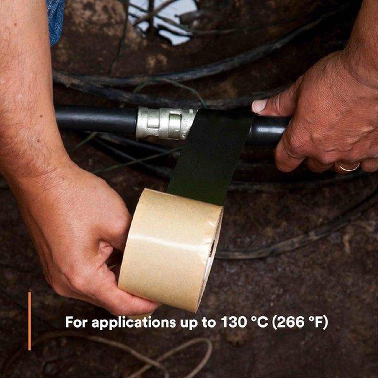 Alt view image 11 of 15 - 3M 2228-2x10FT Electrical Tape, 65 mil, 2" x 10 ft., PK10