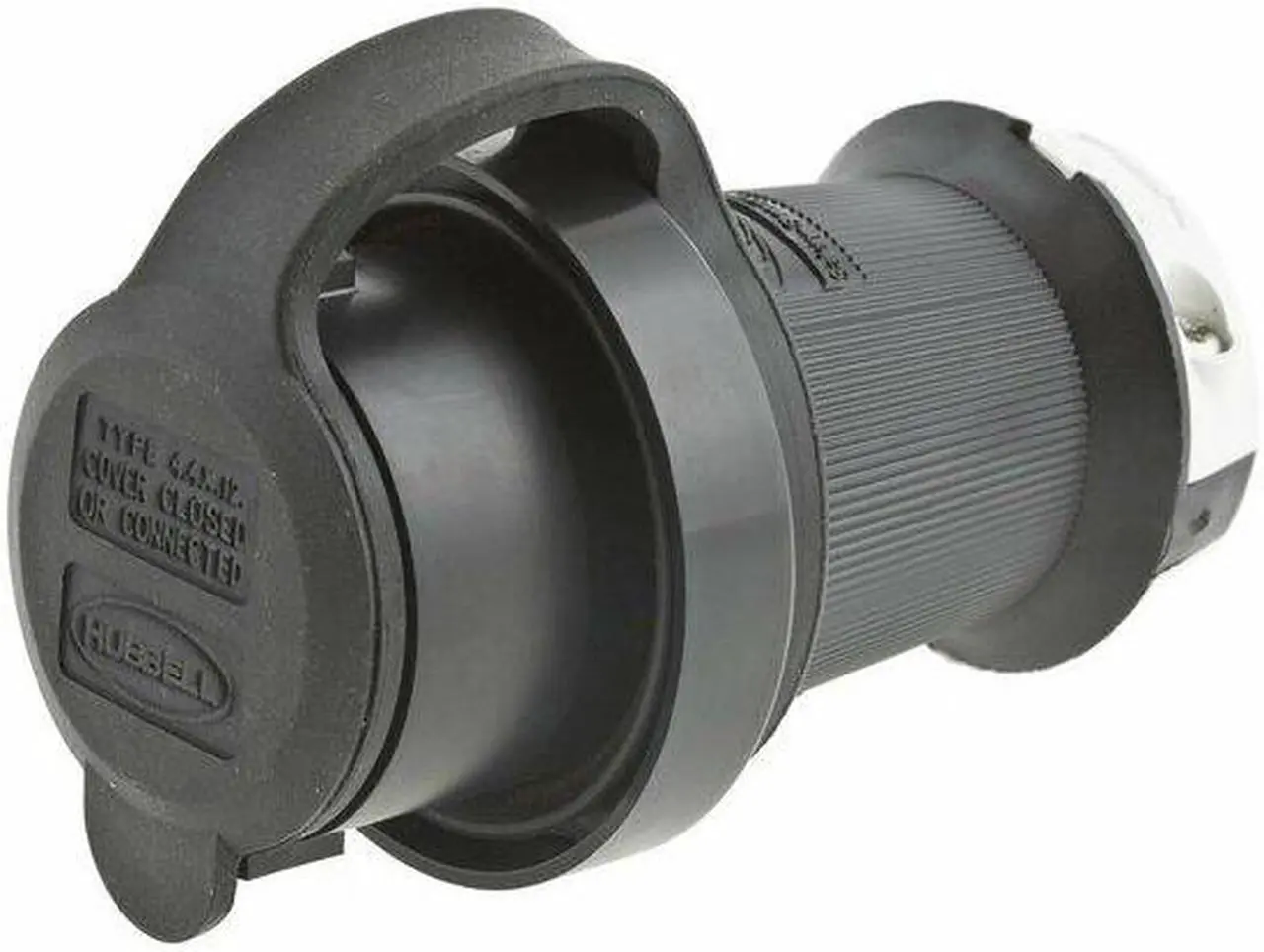 Alt view image 3 of 3 - HUBBELL WIRING DEVICE-KELLEMS HBL2611SW Watertight Locking Plug, L5-30P, 30 A,