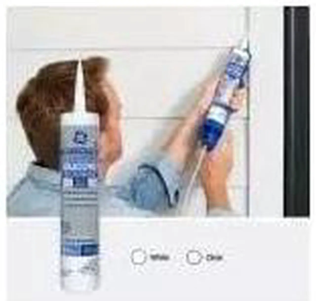 Alt view image 8 of 9 - GE 2795576 Silicone Sealant, All Purpose Silicone, 10 oz, Cartridge, Clear
