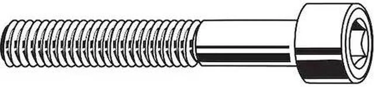 Main image of ZORO SELECT U07000.025.0400 1/4"-20 Socket Head Cap Screw, Socket, Black Oxide