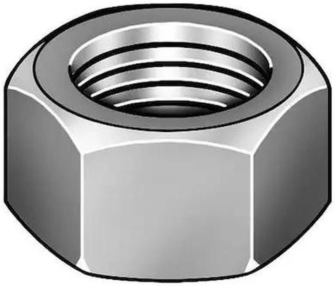 Main image of ZORO SELECT HNI5037LH-100BX Hex Nut, 3/8"-16, Steel, Not Graded, Black Oxide,