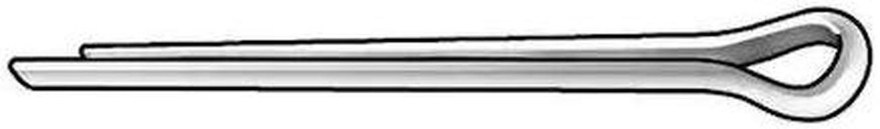 Main image of ZORO SELECT 2UJD5 Cotter Pin,Ext Prong,5/32"Dx1" L,PK50