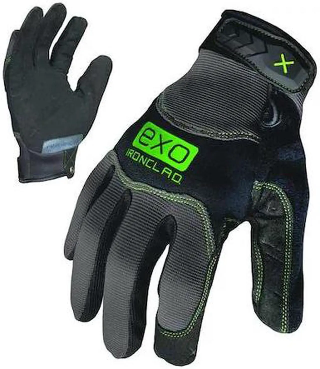 Alt view image 2 of 2 - Mechanics Glove,S,Black/Gray,Neoprene,PR IRONCLAD EXO-MWR-02-S
