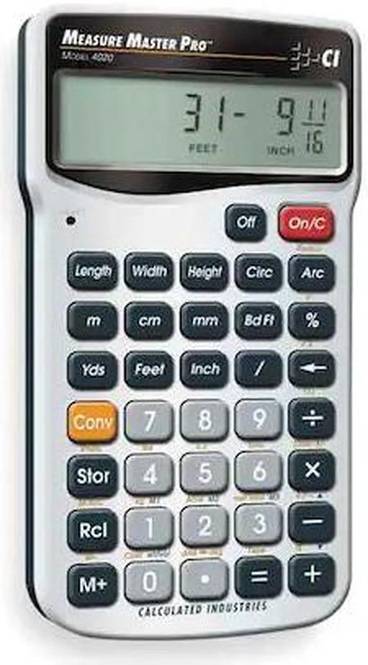 Alt view image 11 of 20 - Calculator,Construction,5.5x0.5x2.9 CALCULATED INDUSTRIES 4020